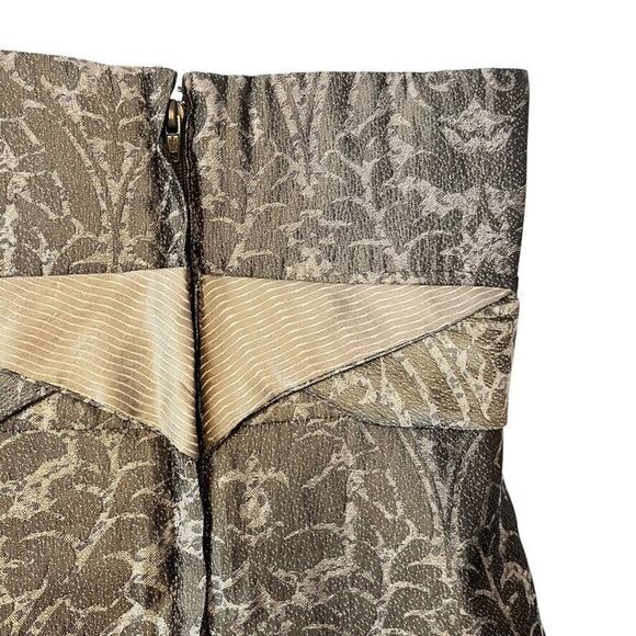 BCBGMaxazria BCBG Strapless 100% Silk Y2K Babydoll Pleated Formal Party Dress 6 - Picture 14 of 16